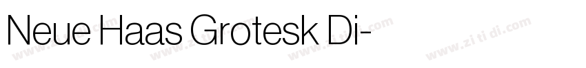 Neue Haas Grotesk Di字体转换